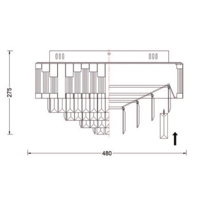 Brilagi - Dimeriuojamas lubinis LED šviestuvas CROWN LED/41W/230V 3000-6000K Ø 48 cm juodas + nuotolinis valdymas