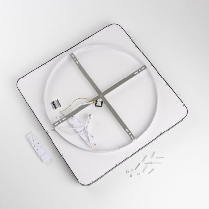 Brilagi - Reguliuojamas LED lubinis šviestuvas FALCON II LED/125W/230V 3000-6500K 60x60 cm juodas + nuotolinis valdymas