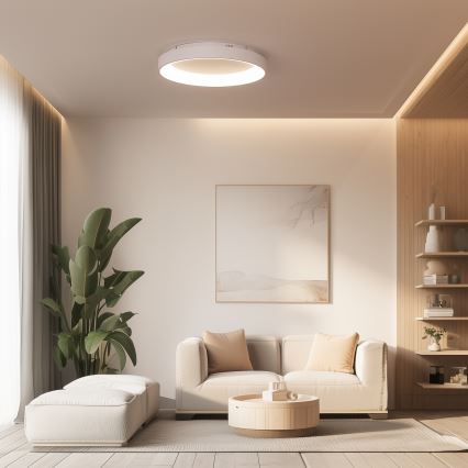 Brilagi - Dimeriuojamas LED lubų šviestuvas FALCON II LED/99W/230V 3000-6500K skersmuo 60 cm balta + nuotolinis valdymas