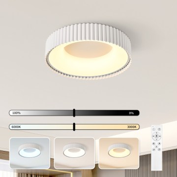 BRILAGI - reguliuojamas LED lubinis šviestuvas FALCON MODERN LED/30W/230V 3000-6000K Ø 40 cm baltas + nuotolinio valdymo pultas