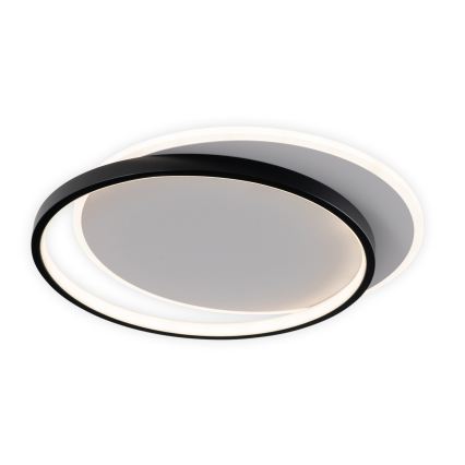 Brilagi - Dimeriu reguliuojamas LED lubų šviestuvas FLARE LED/48W/230V 3000-6000K 39,5x45 cm balta/juoda + nuotolinis valdymas
