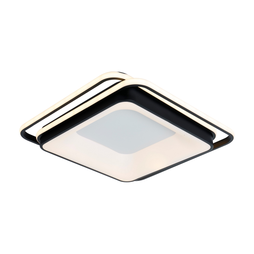 Brilagi - reguliuojamas LED lubų šviestuvas IRIS LED/102W/230V 3000-6000K 50x50 cm juodas + nuotolinio valdymo pultas