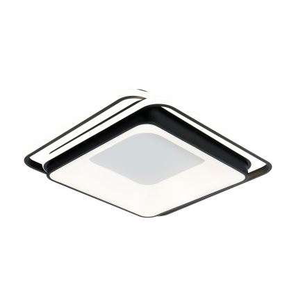 Brilagi - reguliuojamas LED lubų šviestuvas IRIS LED/102W/230V 3000-6000K 50x50 cm juodas + nuotolinio valdymo pultas