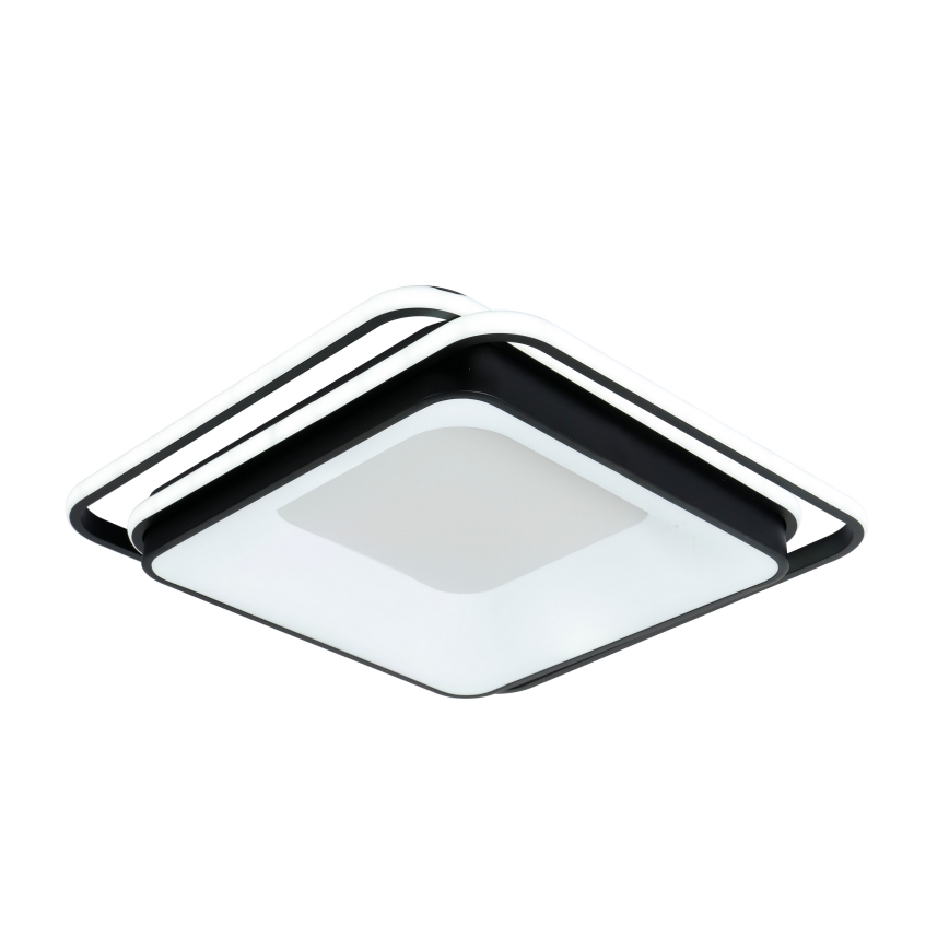 Brilagi - reguliuojamas LED lubų šviestuvas IRIS LED/102W/230V 3000-6000K 50x50 cm juodas + nuotolinio valdymo pultas