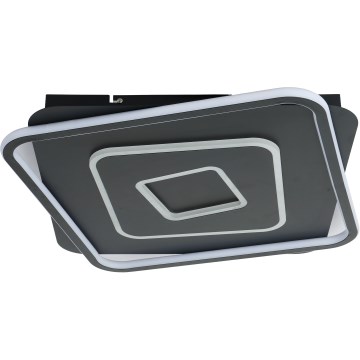 Brilagi - Reguliuojamas LED lubinis šviestuvas IRIS LED/98W/230V 3000-6000K 50x50 cm juodas + su nuotolinio valdymo pulteliu