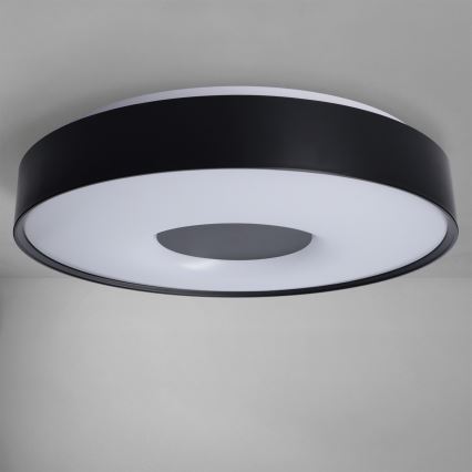 Brilagi - reguliuojamas LED lubinis šviestuvas JAMIS LED/48W/230V 3000-6500K skersmuo 39 cm juodas + nuotolinis valdymas