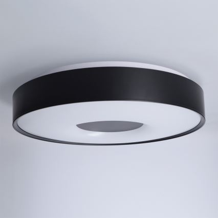 Brilagi - reguliuojamas LED lubinis šviestuvas JAMIS LED/48W/230V 3000-6500K skersmuo 39 cm juodas + nuotolinis valdymas