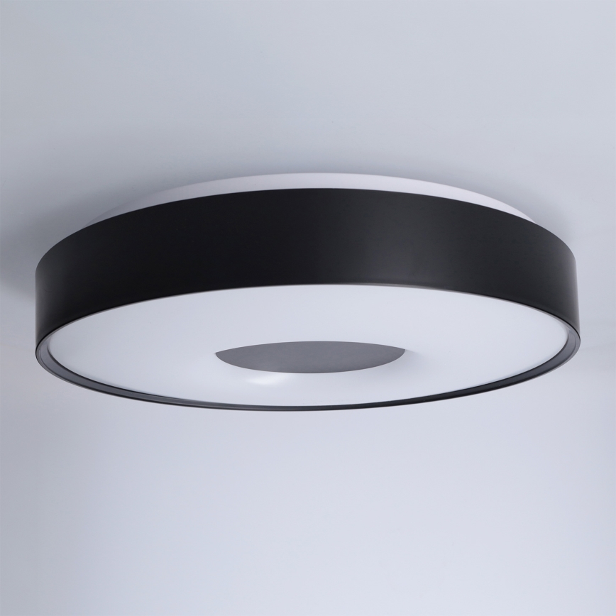 Brilagi - reguliuojamas LED lubinis šviestuvas JAMIS LED/48W/230V 3000-6500K skersmuo 39 cm juodas + nuotolinis valdymas