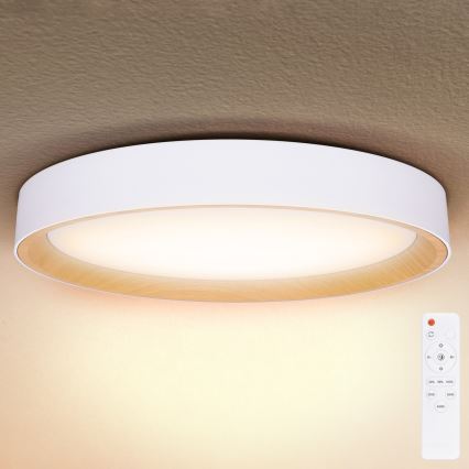 Brilagi - reguliuojamas LED lubų šviestuvas LARIOS LED/72W/230V baltas, skersmuo 59 cm + nuotolinis valdiklis
