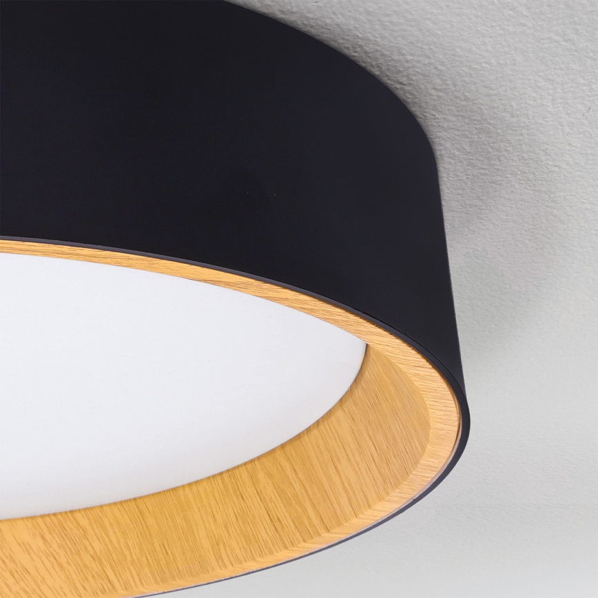 Brilagi - reguliuojamas LED lubų šviestuvas LARIOS LED/72W/230V 3000-6500K, juodas, skersm. 59 cm + su nuotoliniu pulteliu