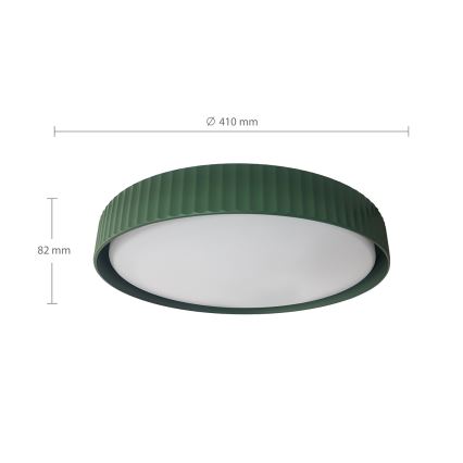 Brilagi - LED dimeriuojamas lubinis šviestuvas LUCIA LED/48W/230V 3000-6500K skersmuo 41 cm žalia + su nuotoliniu pultu