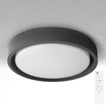 Brilagi - reguliuojamas LED lubinis šviestuvas MATTEO LED/60W/230V 3000-6500K skersmuo 51,5 cm juodas + nuotolinis valdymas