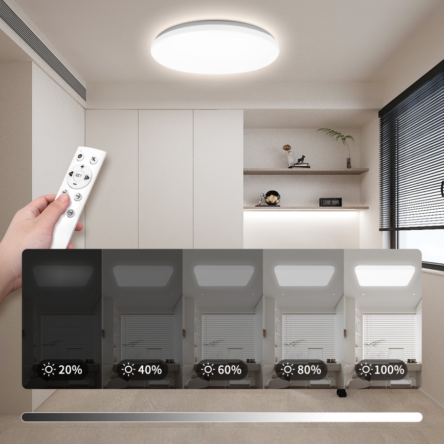 Brilagi - reguliuojamas LED lubinis šviestuvas MILKY WAY LED/36W/230V 3000-6500K skersmuo 48 cm + nuotolinis valdymas