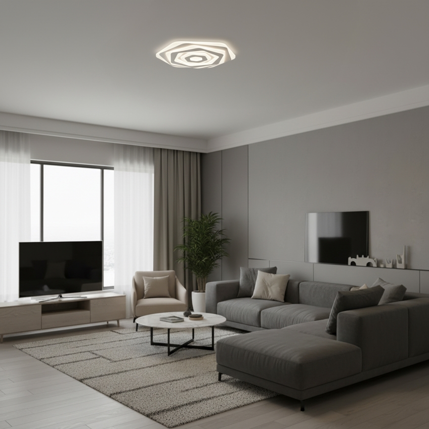 Brilagi - pritemdomas LED lubinis šviestuvas MODERN LED/85W/230V 3000-6000K skersmuo 53 cm + nuotolinis valdymas