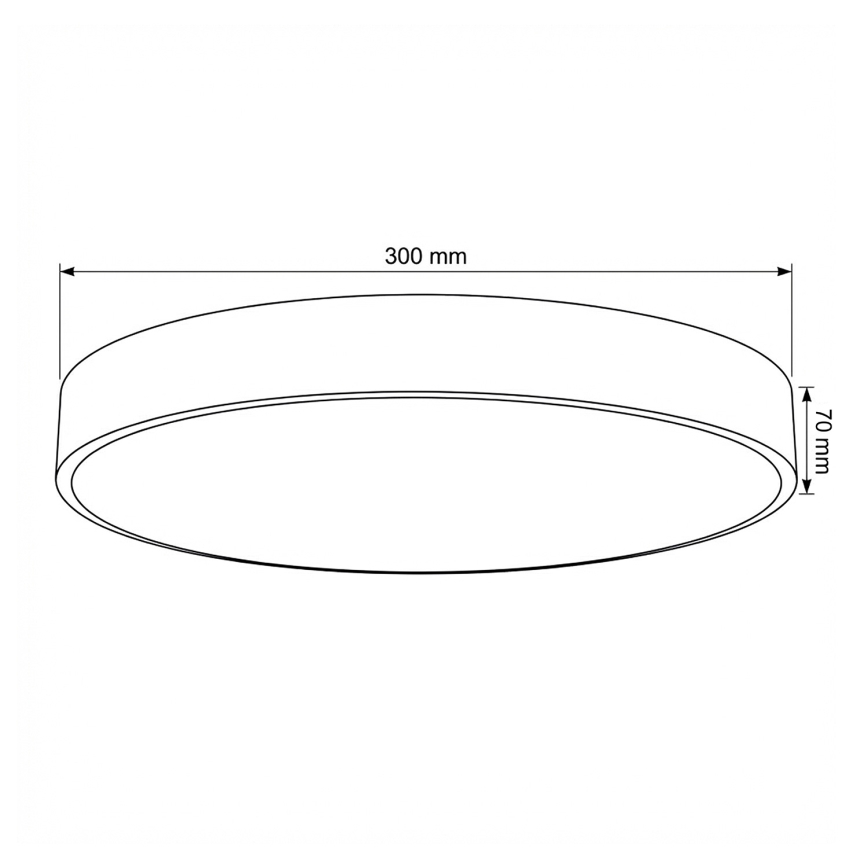 Brilagi - Dimeriuojamas LED lubinis šviestuvas POOL LED/36W/230V 3000-6000K, skersmuo 30 cm, smėlio spalvos + su nuotoliniu pulteliu