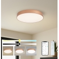 BRILAGI - Reguliuojamas LED lubinis šviestuvas POOL SMART LED/60W/230V 3000-6000K, skersmuo 50 cm, Wi-Fi Tuya, bronzinis + nuotolinio valdymo pultas