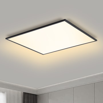 Brilagi - reguliuojamas LED lubinis šviestuvas SLIMFRAME LED/58W/230V 60x60 cm 3000-6000K juodas + su nuotoliniu pulteliu