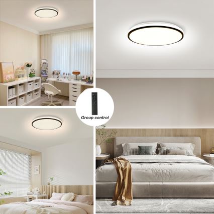 Brilagi - Dimeriuojamas SMART LED lubinis šviestuvas LED/36W/230V Ø 48 cm 3000-6000K Wi-Fi Tuya Beacon + nuotolinis valdymas