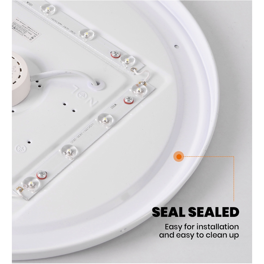 Brilagi - LED dimeriuojamas lubinis šviestuvas SMART STARS LED/36 W/230 V skersmuo 48 cm 3000–6000 K Wi-Fi Tuya Beacon + nuotolinis valdymas