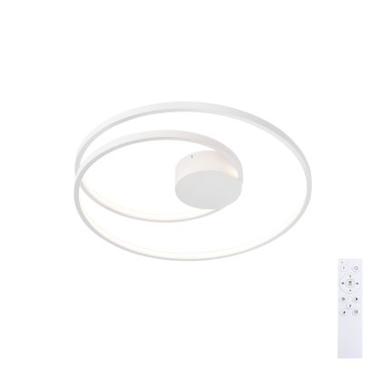 Brilagi - Dimeriuojamas LED lubų šviestuvas TWISTER LED/48W/230V 3000-6000K skersmuo 50 cm baltas + nuotolinis pultas