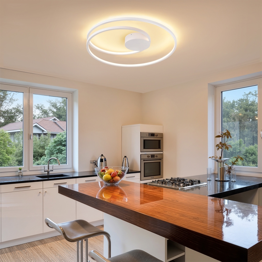 Brilagi - dimeriuojamas LED lubų šviestuvas TWISTER LED/75 W/230 V 3000–6000 K Ø 70 cm baltas + nuotolinis valdymas