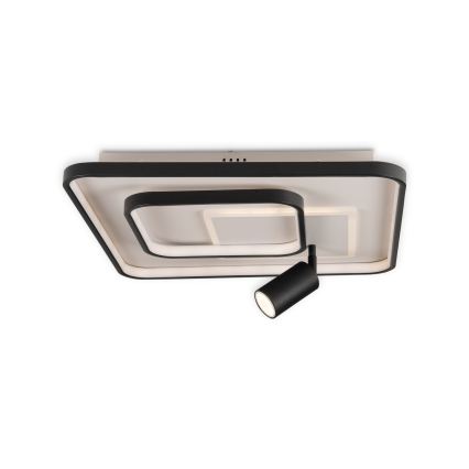 BRILAGI - Reguliuojamas LED lubinis šviestuvas UNITY LED/75W/230V + 1xGU10/3W 3000-6000K 50x50 cm balta/juoda + su nuotoliniu pulteliu