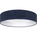 Brilagi - reguliuojamas LED lubinis šviestuvas VELVET SMART VARI LED/36W/230V, 3000-6500K, skersmuo 55 cm, mėlynas + nuotolinis valdymas