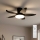 Brilagi - reguliuojamas LED lubinis ventiliatorius LED/32W/230V 3000-6500K skersmuo 95 cm juodas + nuotolinis valdymas