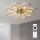 Brilagi - Reguliuojamas LED lubinis ventiliatorius LED/43W/230V 3000-6500K skersmuo 90 cm auksinis + nuotolinis valdymas