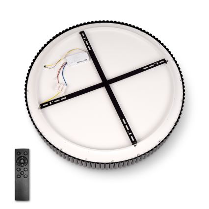 Brilagi - Reguliuojamas LED lubinis šviestuvas FALCON MODERN LED/54W/230V 3000-6500K skersm. 60 cm juoda + su nuotoliniu pulteliu