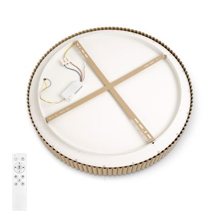 Brilagi - Dimeriuojamas LED lubinis šviestuvas FALCON MODERN LED/54W/230V 3000-6500K 60 cm smėlinis + nuotolinis valdymas