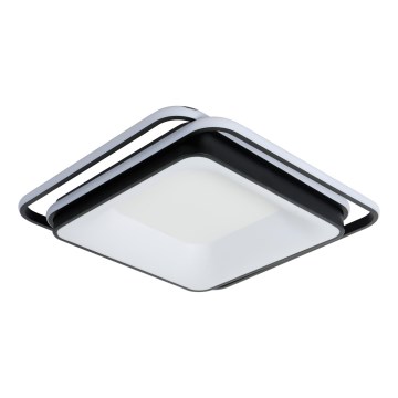 Brilagi - reguliuojamas LED lubų šviestuvas IRIS LED/102W/230V 3000-6000K 50x50 cm juodas + nuotolinio valdymo pultas