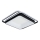 Brilagi - reguliuojamas LED lubų šviestuvas IRIS LED/102W/230V 3000-6000K 50x50 cm juodas + nuotolinio valdymo pultas