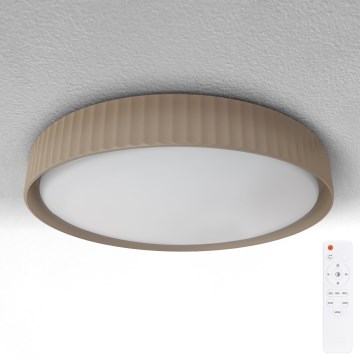Brilagi - reguliuojamas LED lubų šviestuvas LUCIA LED/48W/230V 3000–6500 K skersmuo 41 cm ruda + nuotolinis valdymas