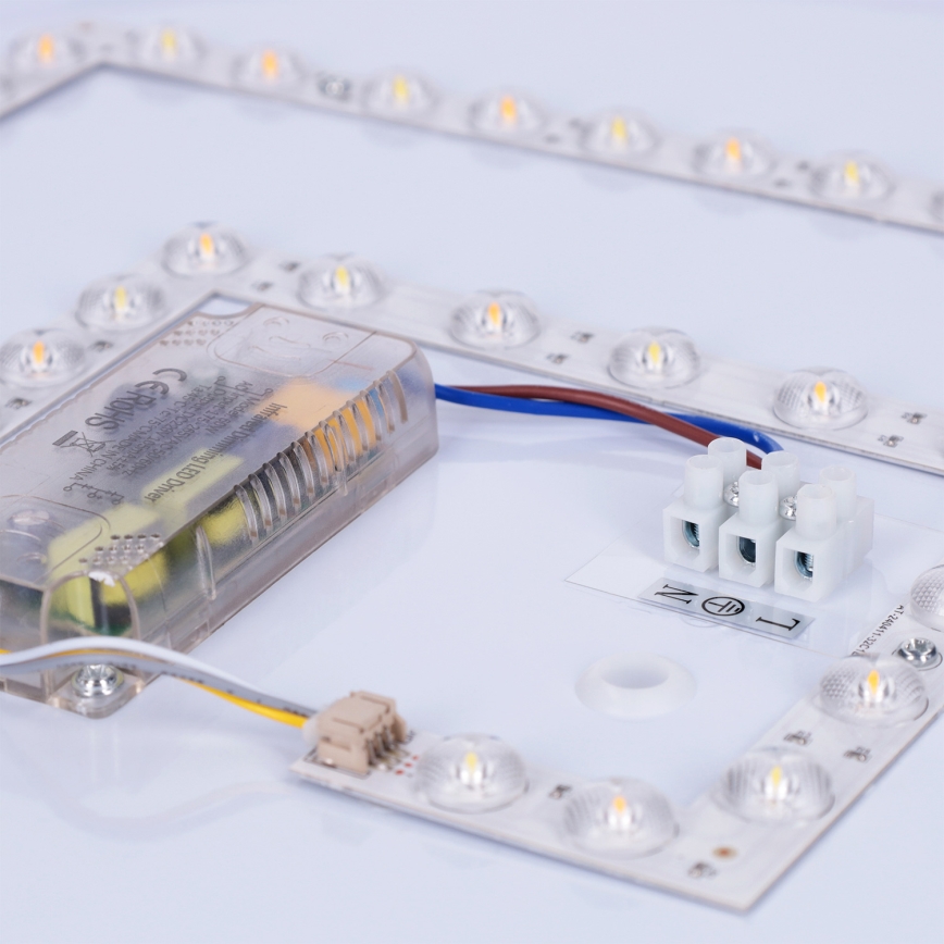 Brilagi - reguliuojamo ryškumo LED lubinis šviestuvas LUCIA LED/60W/230V 3000-6500K skersm. 59 cm rudas + nuotolinis valdymas