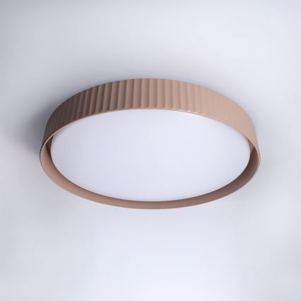 Brilagi - reguliuojamo ryškumo LED lubinis šviestuvas LUCIA LED/60W/230V 3000-6500K skersm. 59 cm rudas + nuotolinis valdymas