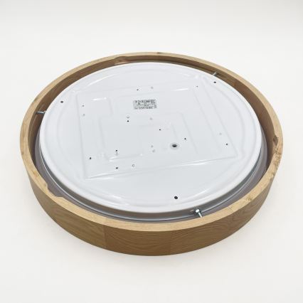 Brilagi - Dimeriuojamas LED lubų šviestuvas MANAROLA SMART LED/24W/230V 3000-6000K Wi-Fi Tuya Beacon skersmuo 41 cm ąžuolas + nuotolinis valdymas