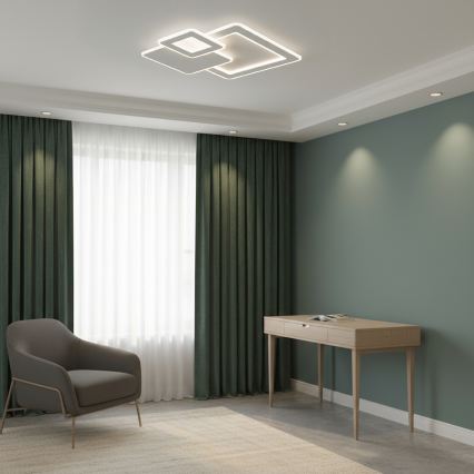 Brilagi - Reguliuojamas LED lubinis šviestuvas MODERN LED/93W/230V 3000-6000K 48,5x48,5 cm + su nuotoliniu pulteliu