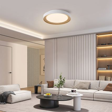 Brilagi - NEXO dimeriuojamas LED lubų šviestuvas LED/48W/230V 3000-6000K balta, skersmuo 43 cm + nuotolinis valdymas