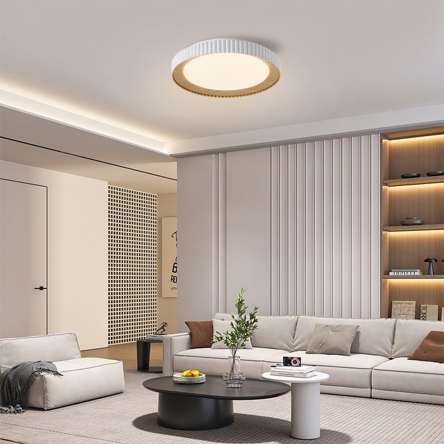 Brilagi - NEXO dimeriuojamas LED lubų šviestuvas LED/48W/230V 3000-6000K balta, skersmuo 43 cm + nuotolinis valdymas
