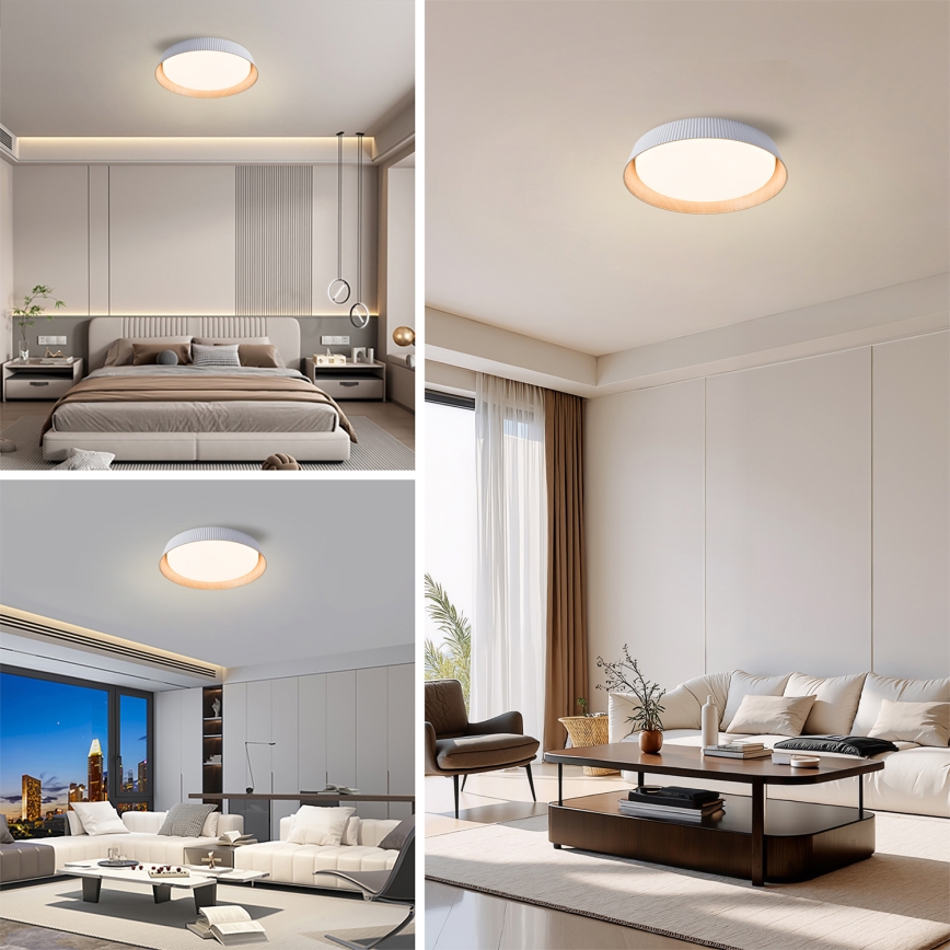 Brilagi - Dimeriuojamas ORINO LED lubų šviestuvas LED/54W/230V 3000-6000K, baltas, Ø 43 cm + nuotolinis pultas
