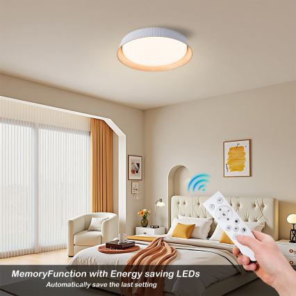 Brilagi - Dimeriuojamas ORINO LED lubų šviestuvas LED/54W/230V 3000-6000K, baltas, Ø 43 cm + nuotolinis pultas