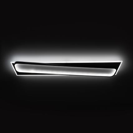 BRILAGI - dimeriuojamas LED lubinis šviestuvas OUTLINE LED/90W/230V 3000-6000K 18x100 cm balta/juoda + nuotolinio valdymo pultas