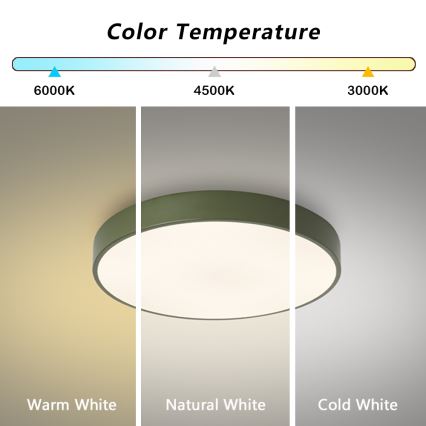 Brilagi - dimeriuojamas lubinis LED šviestuvas POOL LED/60W/230V 3000-6000K Ø 50 cm žalias + nuotolinis valdymas