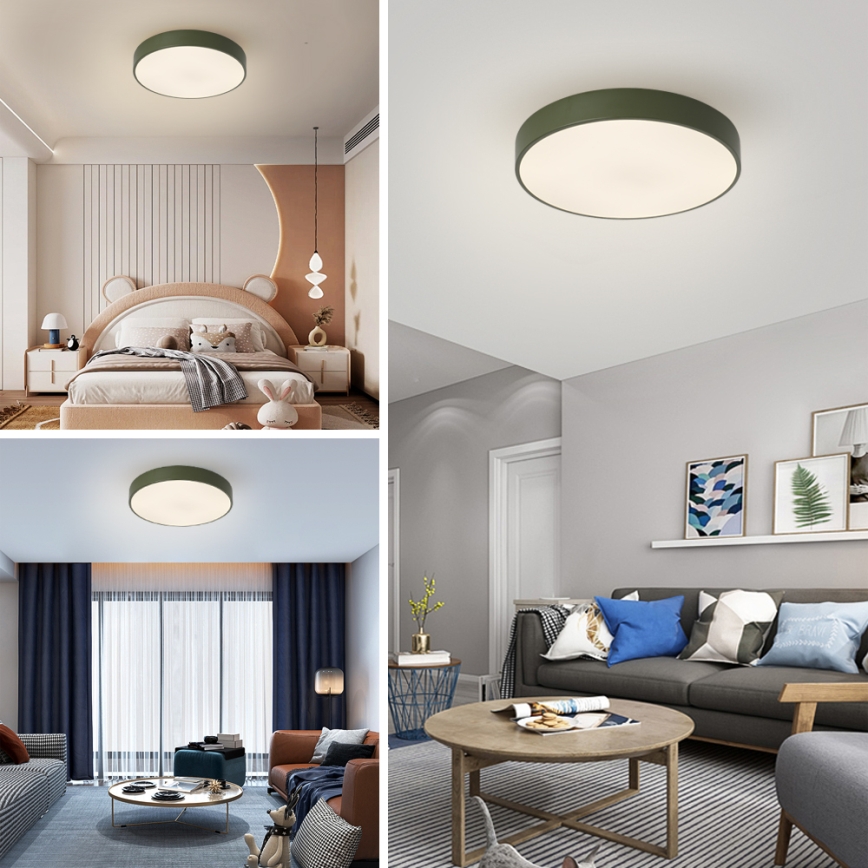 Brilagi - dimeriuojamas lubinis LED šviestuvas POOL LED/60W/230V 3000-6000K Ø 50 cm žalias + nuotolinis valdymas