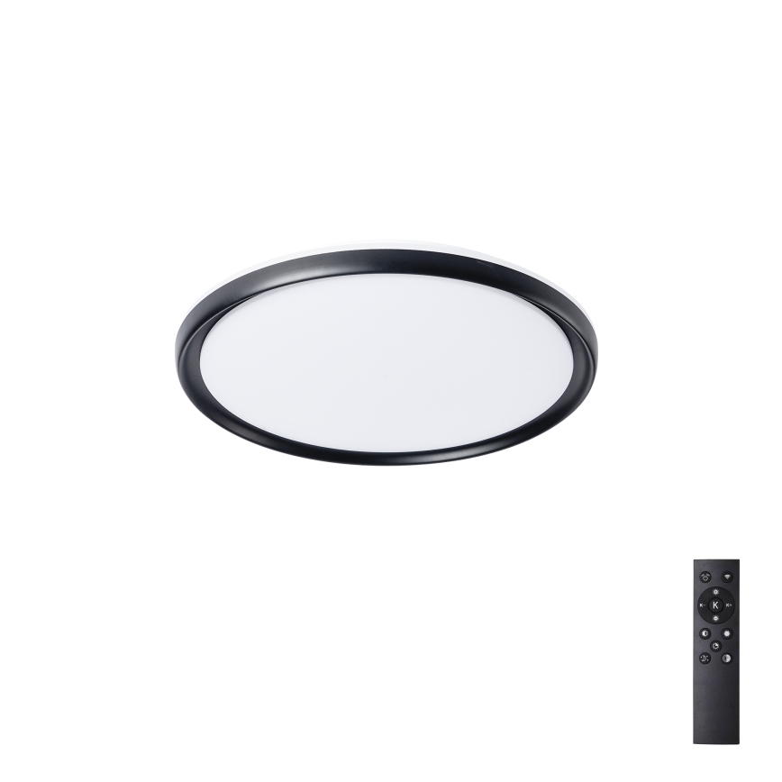Brilagi - reguliuojamas LED lubų šviestuvas RIVO LED/72W/230V 3000-6000K juodas, skersmuo 50 cm + nuotolinis valdymas
