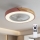 Brilagi - reguliuojamas LED lubų šviestuvas su ventiliatoriumi LED/38W/230V 3000-6500K 3000-6500K skers. 50 cm rožinė/ąžuolas + su nuotolinio valdymo pulteliu