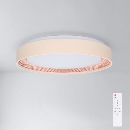 Brilagi - LED dimeriuojamas lubinis šviestuvas WALDO LED/48W/230V 3000–6500K Ø 40 cm smėlinis/auksinis + su nuotoliniu pulteliu
