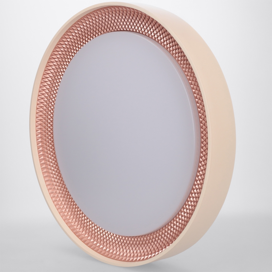 Brilagi - LED dimeriuojamas lubinis šviestuvas WALDO LED/48W/230V 3000–6500K Ø 40 cm smėlinis/auksinis + su nuotoliniu pulteliu