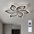 Brilagi - reguliuojamas LED lubų ventiliatorius LED/34 W/230 V 3000–6500 K, skersmuo 83 cm, juodas + su nuotoliniu pulteliu